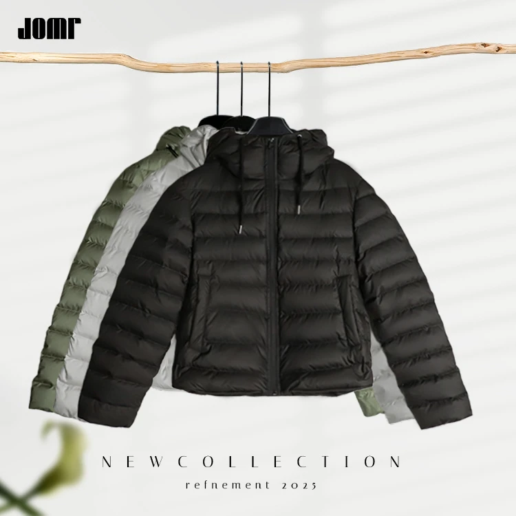 Jomr【户外保暖｜冬日运动不臃肿】连帽高领护脖 女秋冬季羽绒服