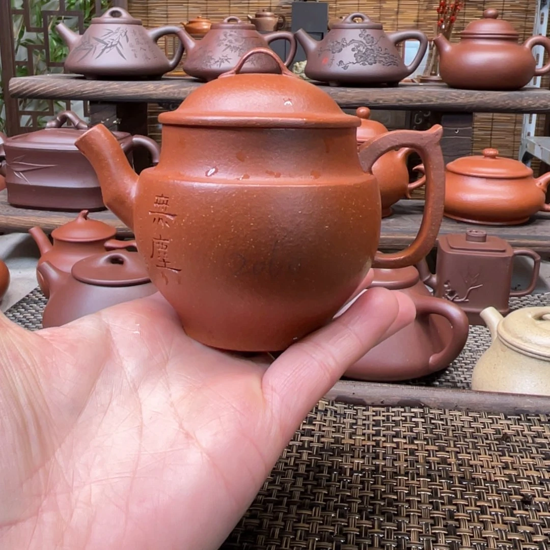紫砂茶壶用****0宜兴原矿紫砂手工制150
