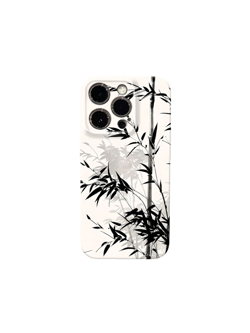 新款竹子书法手机壳适用于苹果16promax17华为荣耀vivo小米oppo