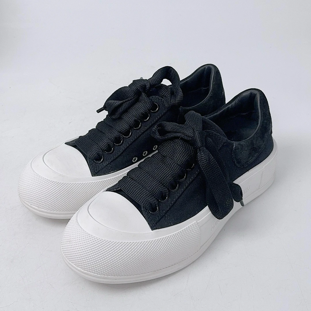 99新 YSL/圣罗兰 36码/Mcq/麦昆 厚底小白鞋/98新/jm07162