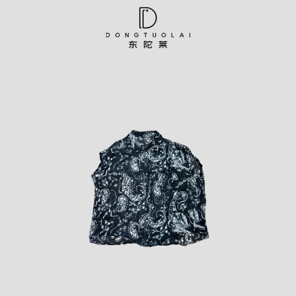 《腰果花》衬衫气质常规款休闲百搭休闲宽松衬衫时尚复古韩版夏季