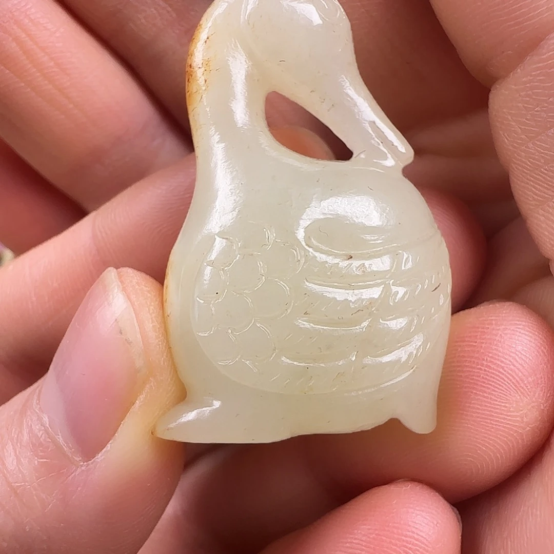 和田玉挂件未镶嵌人**诗