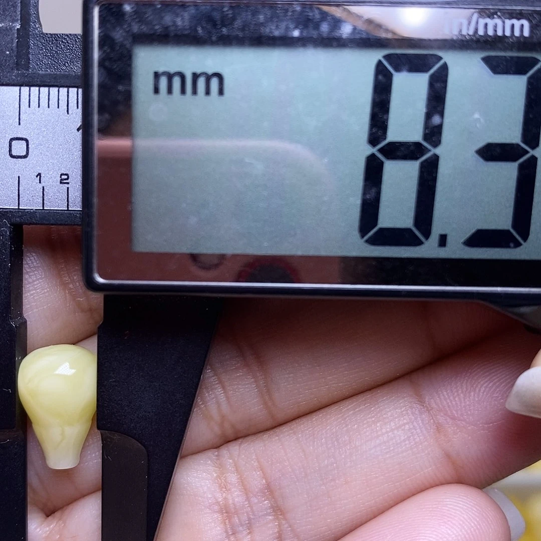 裸石琥珀未镶嵌蜜蜡三通