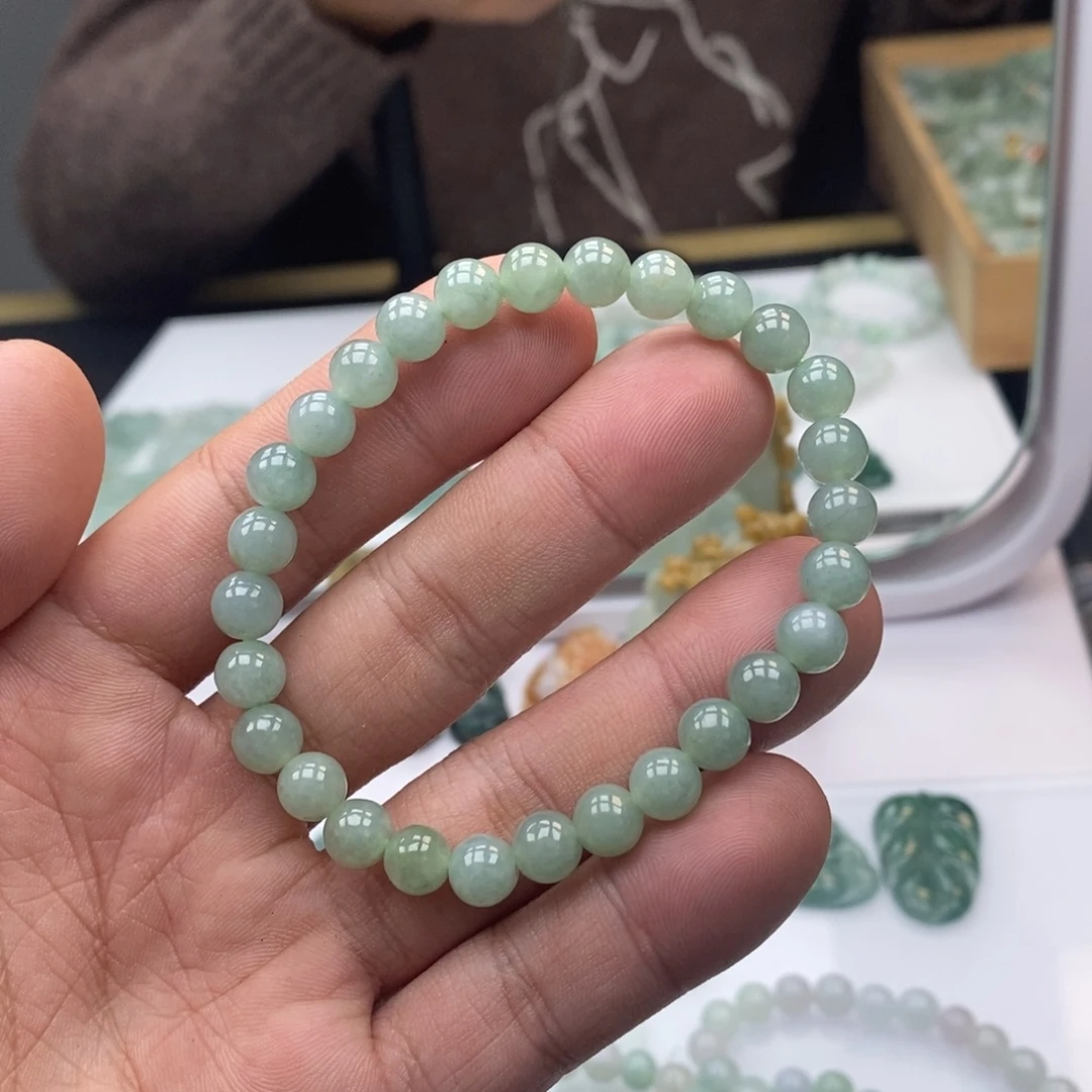 翡翠未镶嵌手链天然a货翡翠08