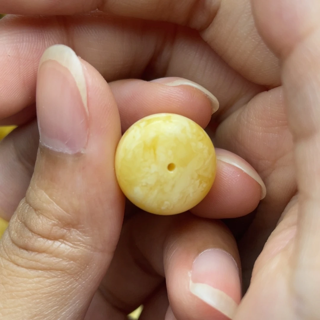 琥珀未镶嵌颈饰虎皮纹墩子
