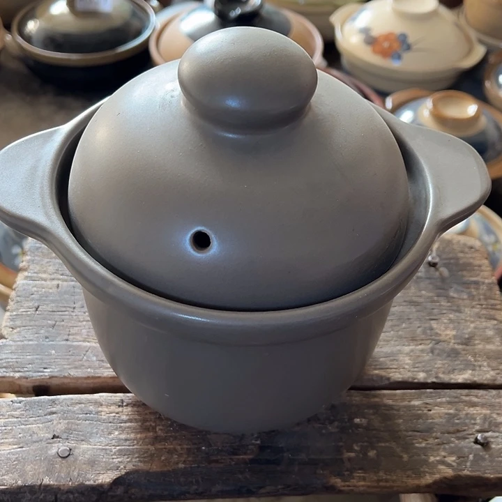 瓷粗瓷17.5x9cm土锅一支瑕