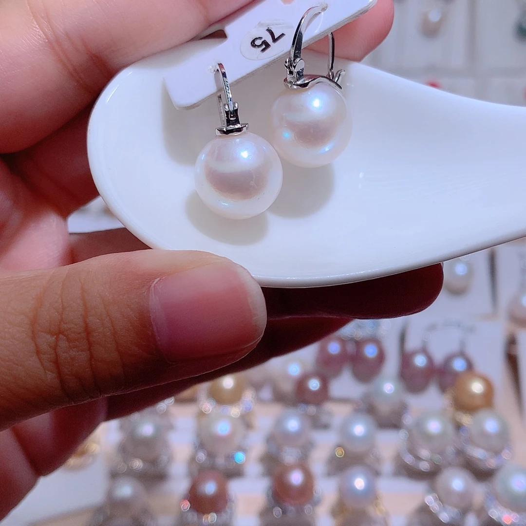 耳饰未镶嵌淡水珍珠CC13mm