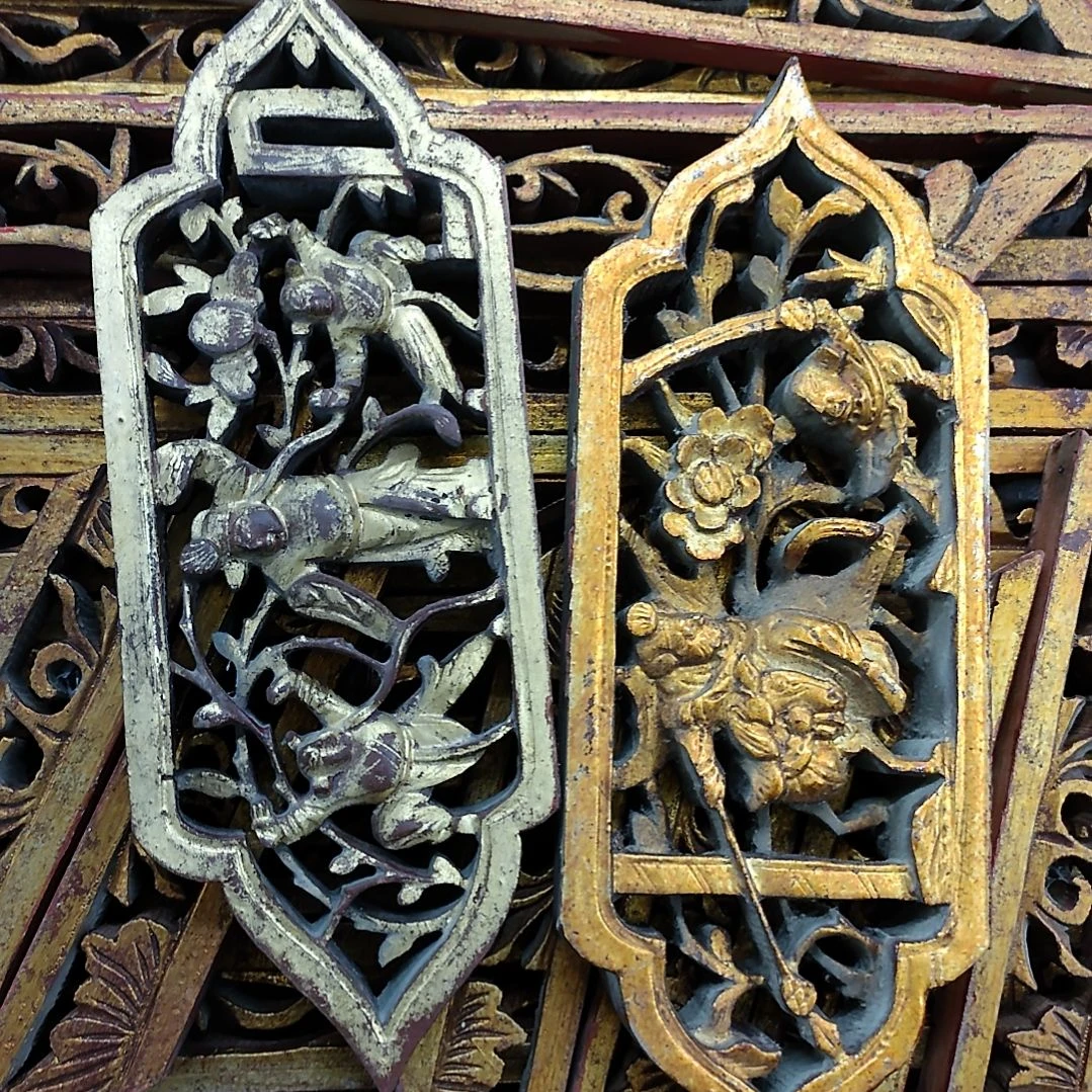 木胖****猫木雕花板木雕花板