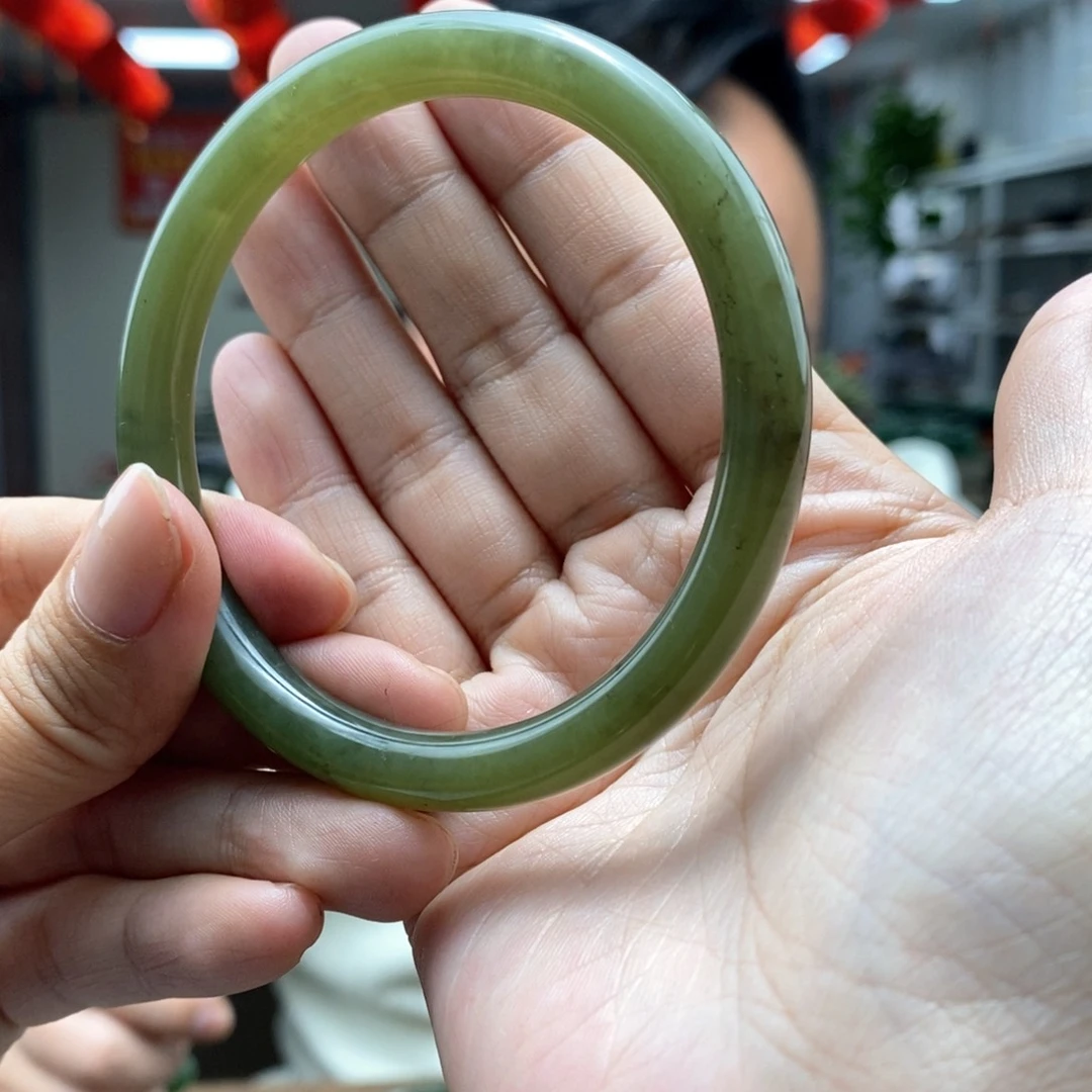 和田玉手镯未镶嵌62