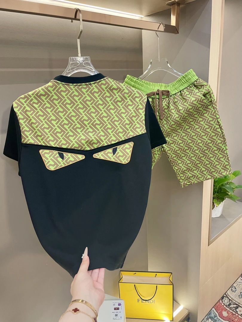 男士夏季新款轻奢休闲百搭修身时尚套装K311