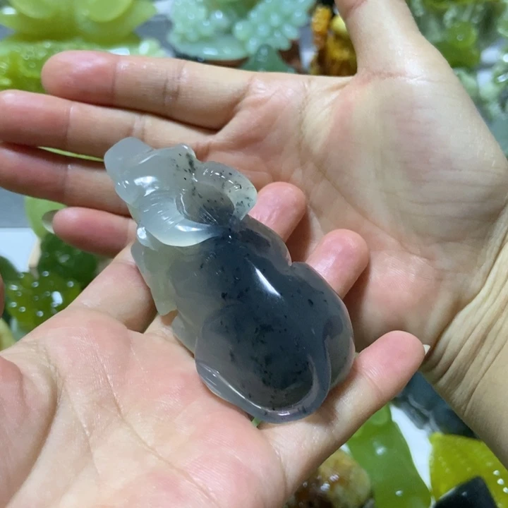【闪购商品】未镶嵌蛇纹石玉把件