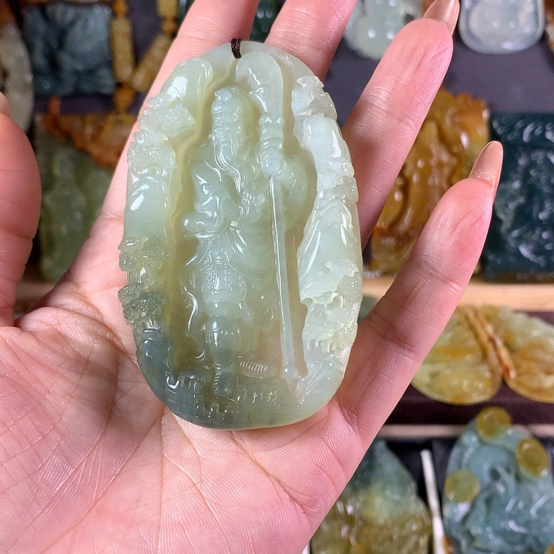 莹***岫玉未镶嵌吊坠(赠链)