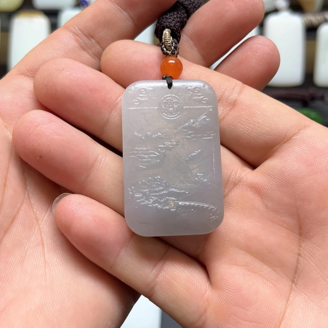 美***6和田玉未镶嵌挂件