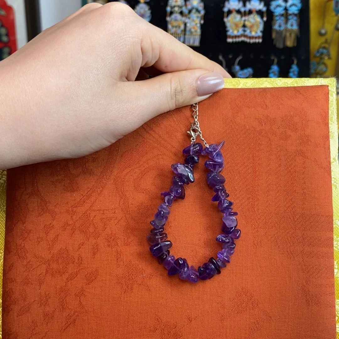 珠宝半成品紫晶未镶嵌