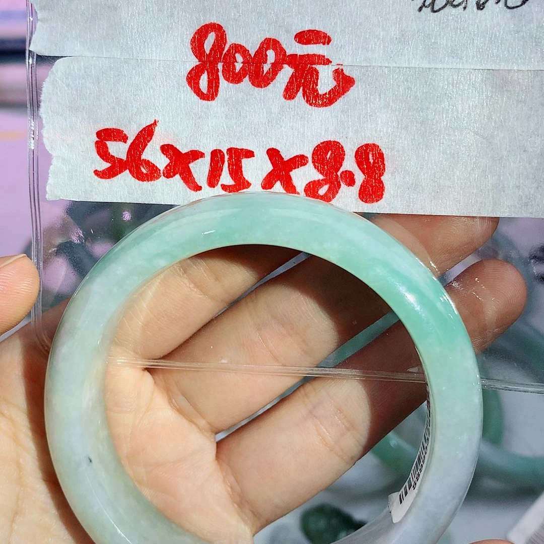 未镶嵌毛货手镯定制翡翠毛货需精细抛光拍一发一