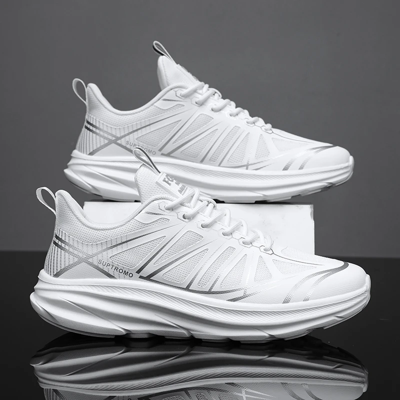 夏季新款透气休闲百搭网面软底潮鞋轻便减震户外飞织运动鞋L888S