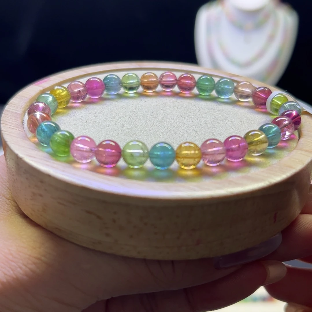 手链未镶嵌碧玺荧光6.5mm