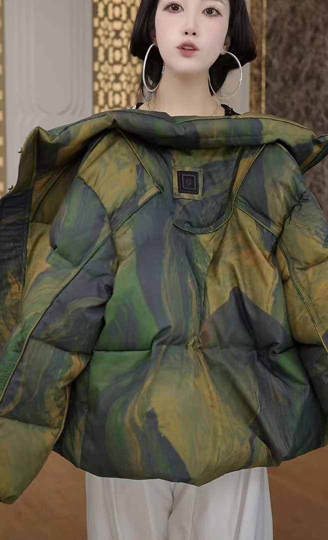 复古时尚高级感羽绒服2025新款冬装气质百搭保暖上衣