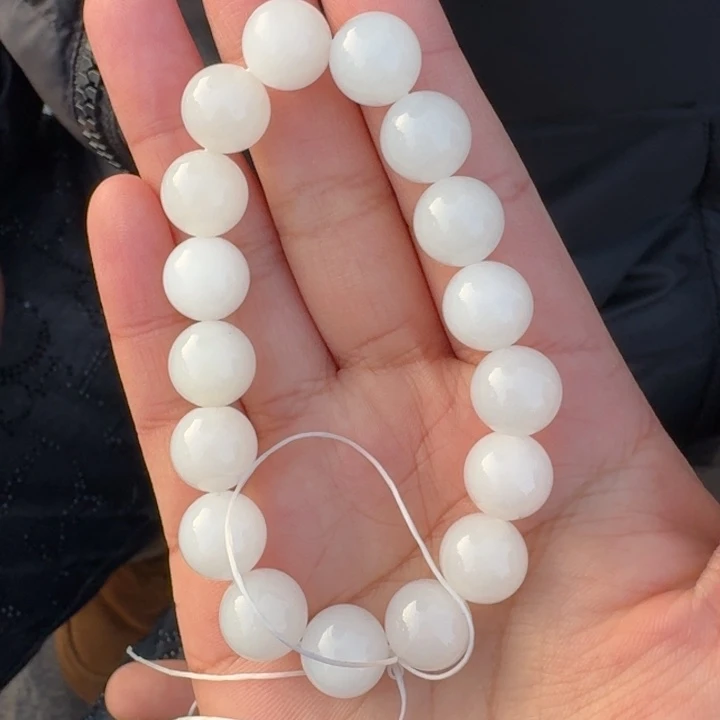 和田玉未镶嵌手串卡12