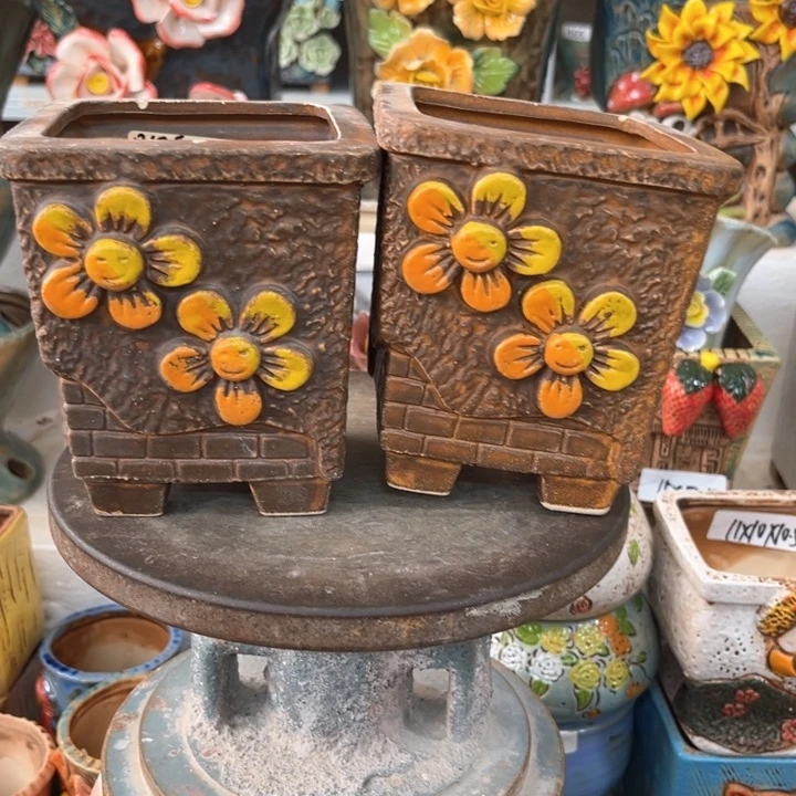 紫砂花盆粗陶材质多肉花盆