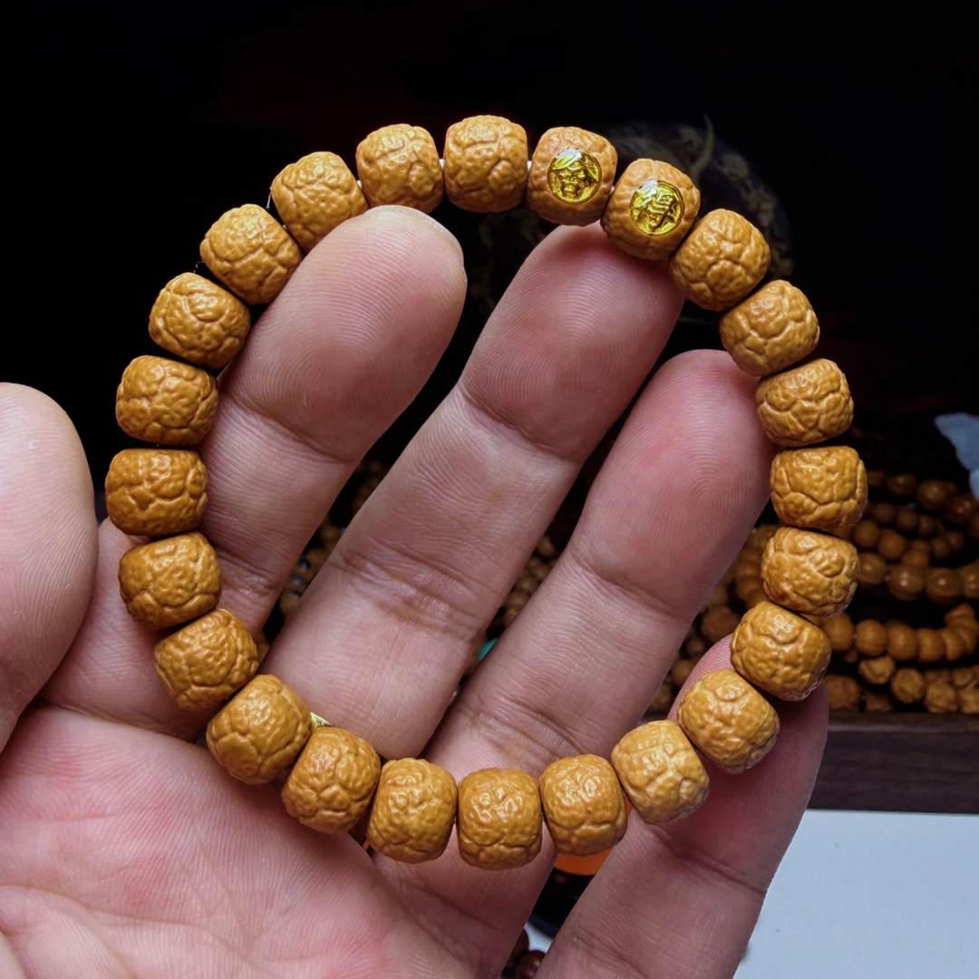 鼎盛出品 手工麒麟饕餮王猴头雕刻手串