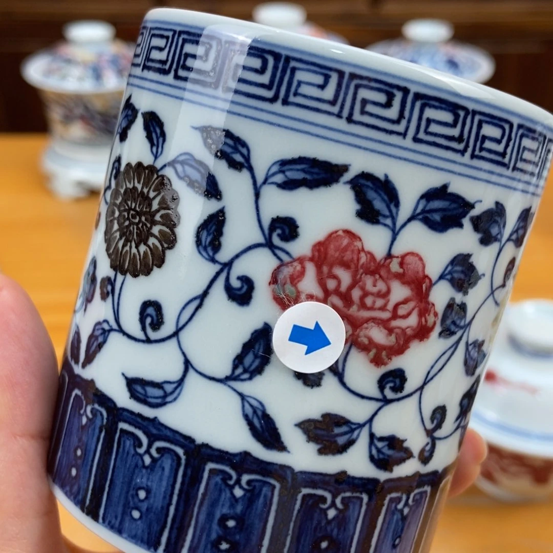 手绘现代茶具非古董