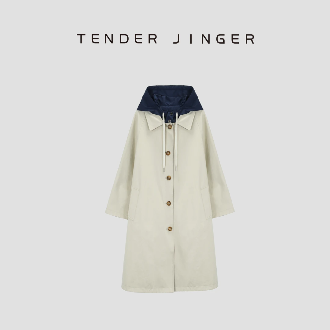 Tender Jinger【时髦双色】两面穿风衣外套T53YIT41088