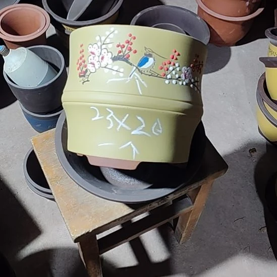 宜兴紫砂花盆清清楚了吗，