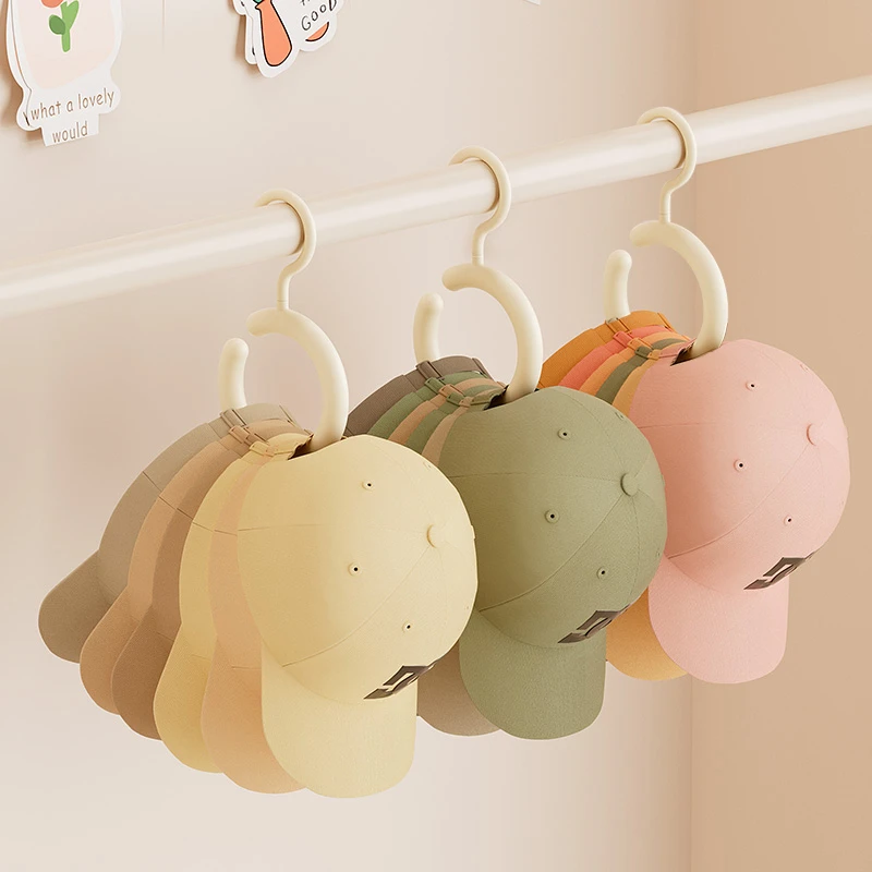 优勤帽子收纳神器家用衣柜宿舍挂鸭舌帽子吊带整理架旋转无痕挂钩