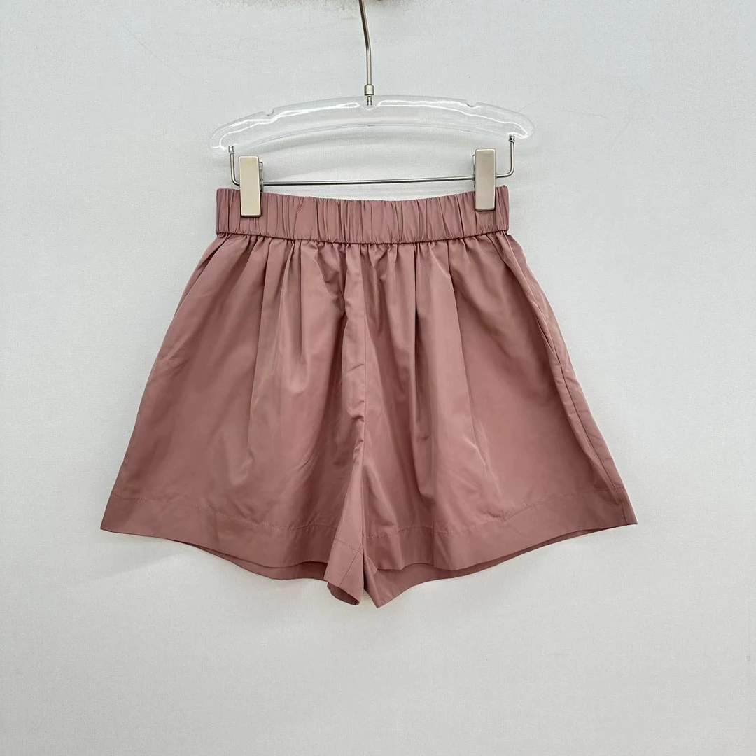 i-EAST 云海半岛~ 休闲时尚百搭松紧腰短裤-4X K32831