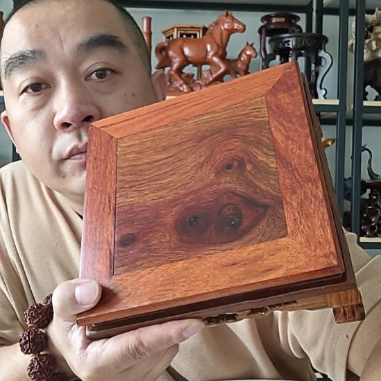 Z****花梨木正方形底座19*9