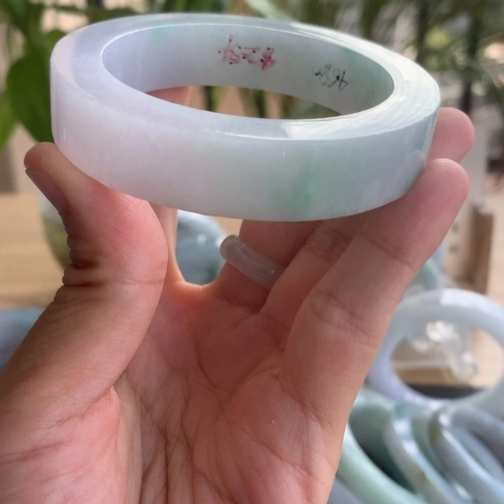 定制翡翠未镶嵌手镯52-54