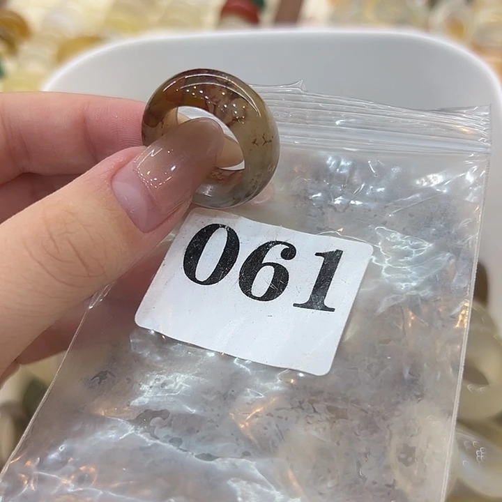 合金戒指玛瑙/玉髓61港20