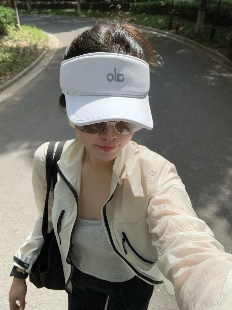 al字母休闲空顶帽显脸小女防晒遮阳帽运动棒球帽新款户外鸭舌帽