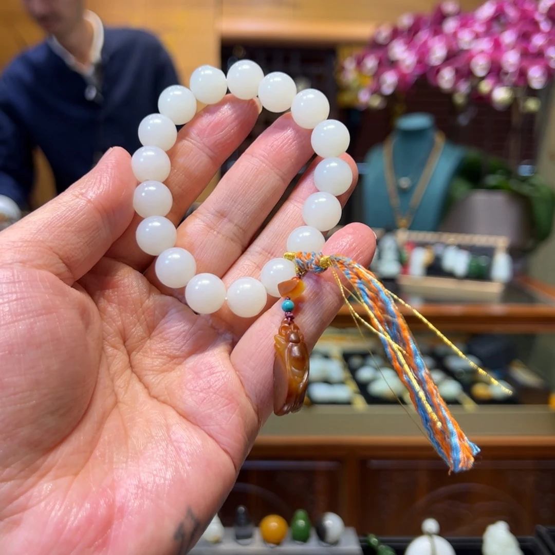 和田玉手链未镶嵌12