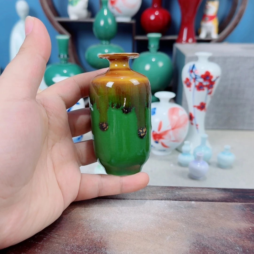 陶瓷手工小花器摆件