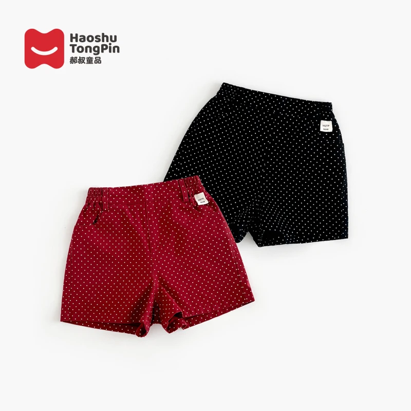 【现货】郝叔童品夏季新款时尚女童波点短裤2025洋气高货韩版HL5216
