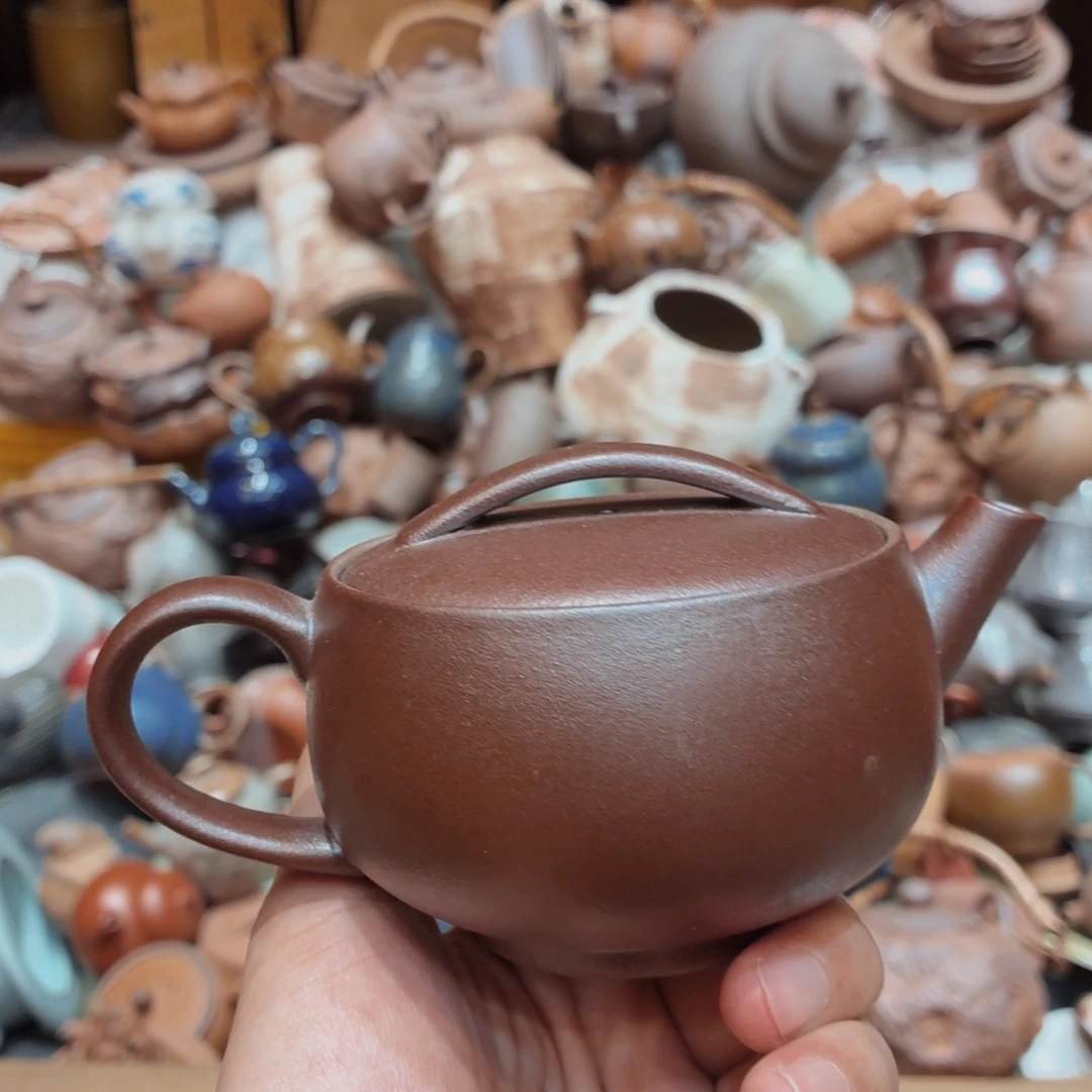 柴烧老岩泥高温茶器皿