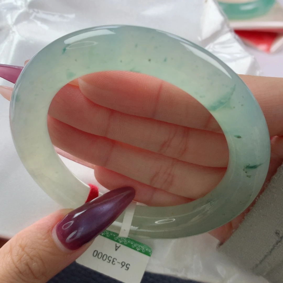 未镶嵌手镯翡翠缅甸天然翡翠A货56.4