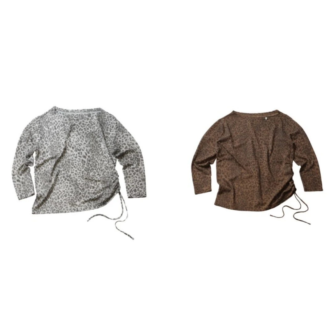 MANZANILLA   25早秋新品长袖圆领休闲中长款休闲风T恤宽松型