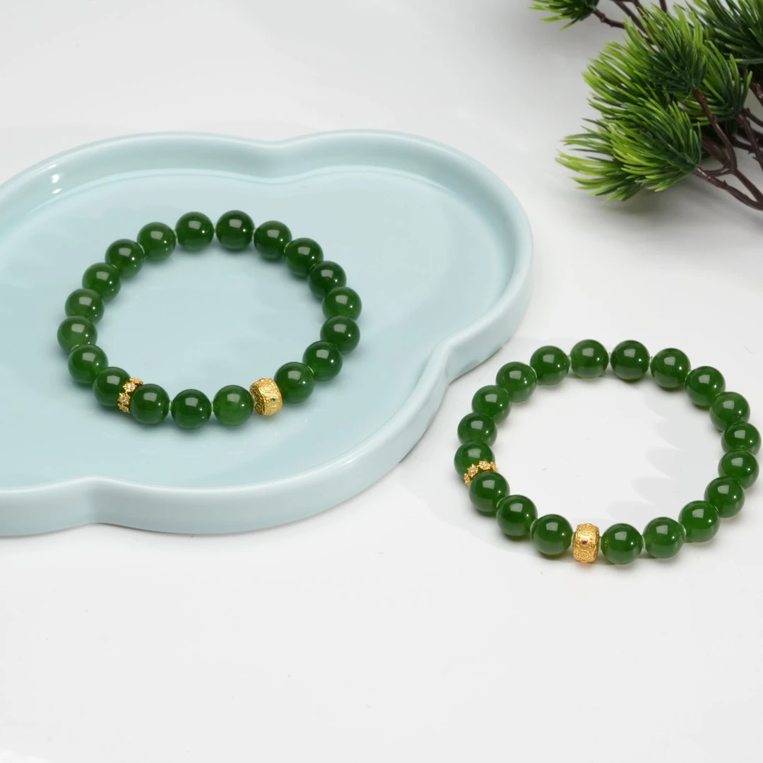 【小北严选】和田玉DIY单圈手串约9mm【多样性发一件】-AH02X1630