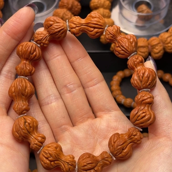 桃核手串龙纹桃核39