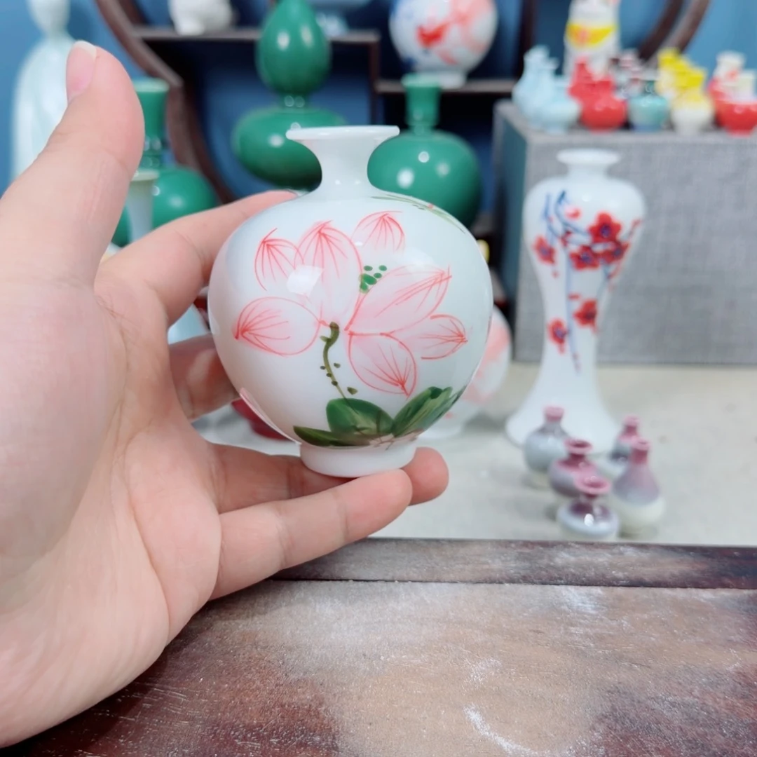 陶瓷手工小花器摆件