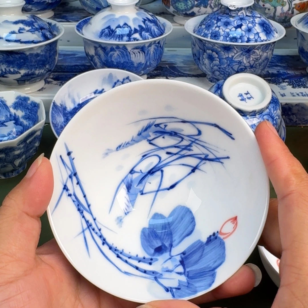景德镇纯手绘茶具圆圆214