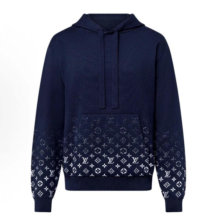 未使用 LouisVuitton/路易威登 渐变连帽卫衣 S码 md1849