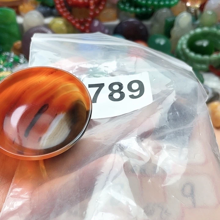 玛瑙/玉髓颈饰合金紫*