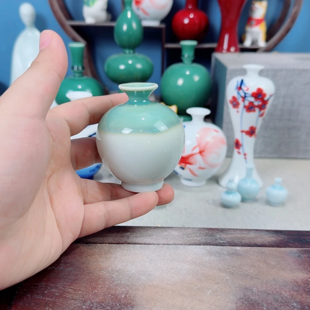 陶瓷手工小花器摆件