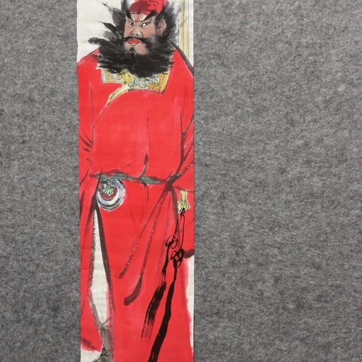 竖款大鱼书画艺术作品