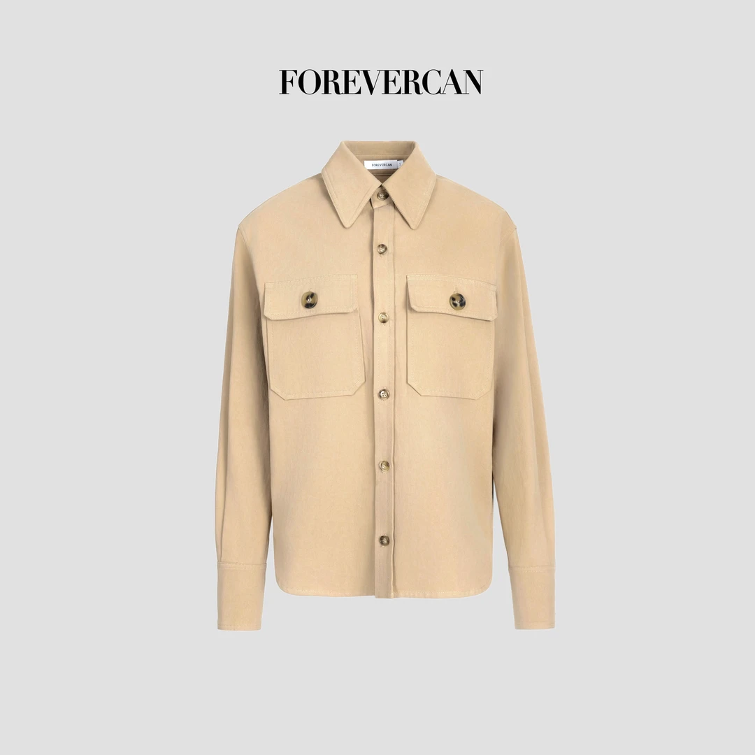 FOREVERCAN“伊斯特本”复古狩猎装工装大口袋衬衫外套 ST21956B
