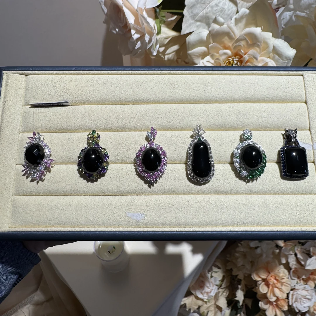 【一菲臻选】墨翠翡翠吊坠-G10-多样性发其一|CMC21